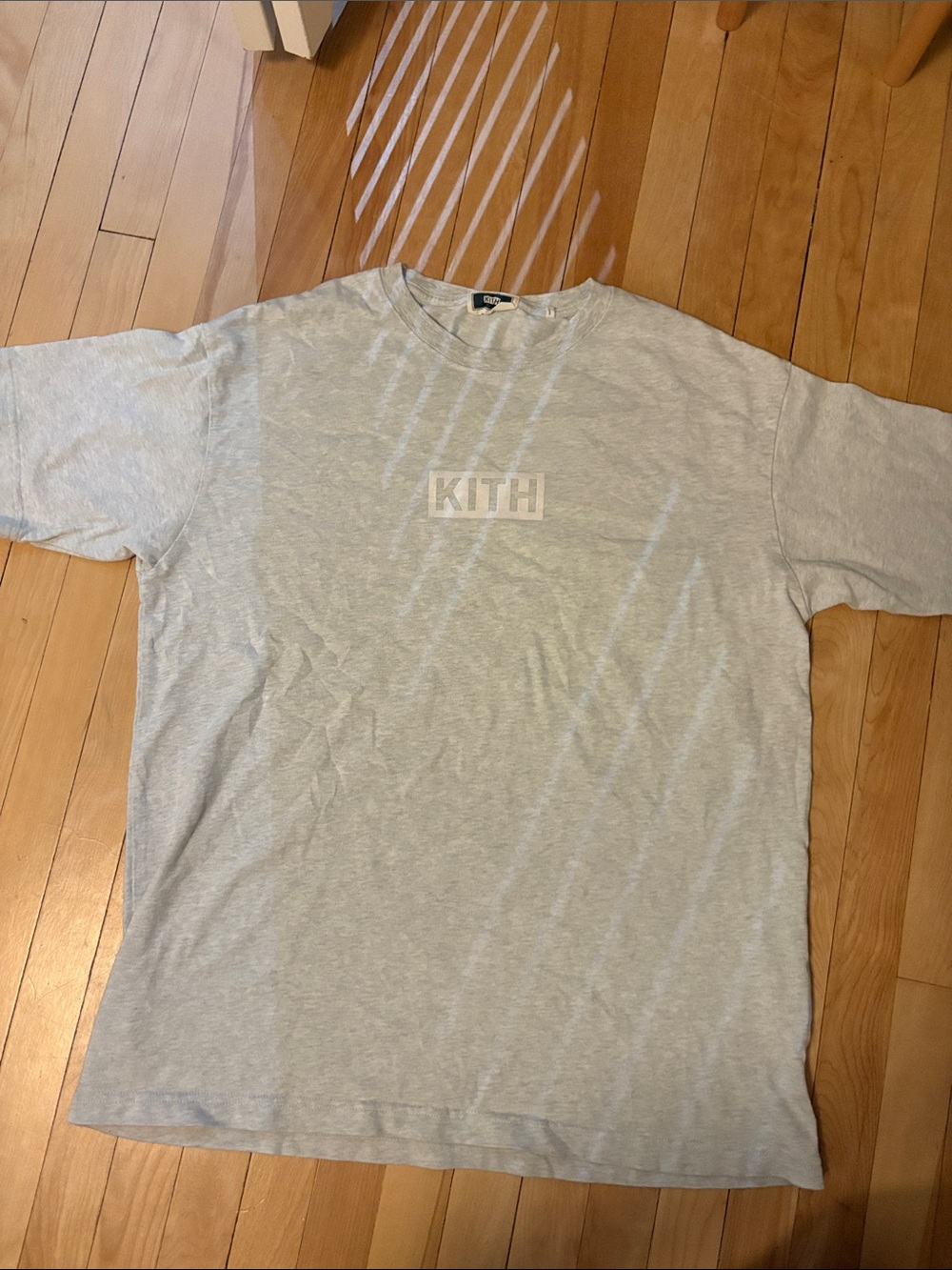 Kith Light Gray Short Sleeve Logo Tee